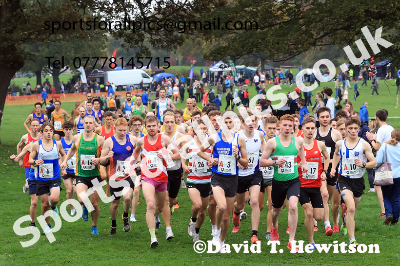 Senior Mens relay, 2025 Northern Cross Country Relays, Graves Park, Sheffield. Photo: David T. Hewitson/Sports for All Pics